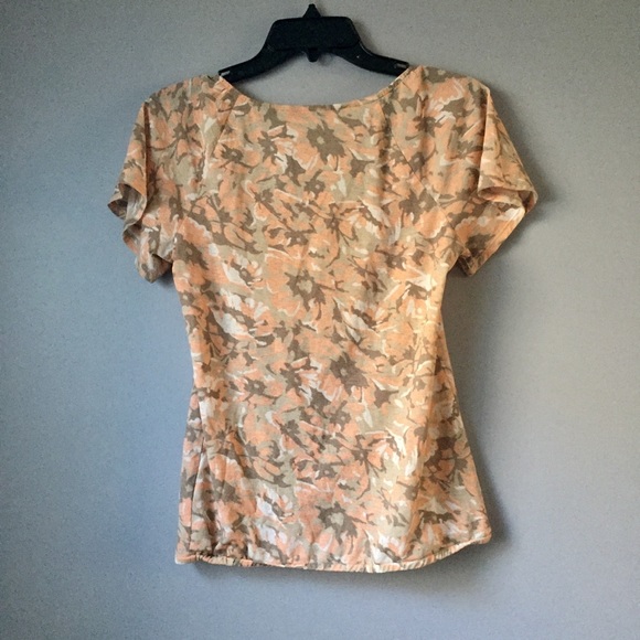 NOT FOR SALE DONT BUY! Cream/Pink Floral New York & Co Top Size S - Picture 7 of 8